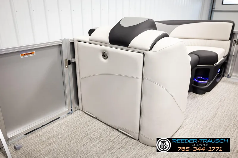 Slide: The Image of 2026 Avalon LSZ ENT boat interior with luxurious seating and modern design. - 20
