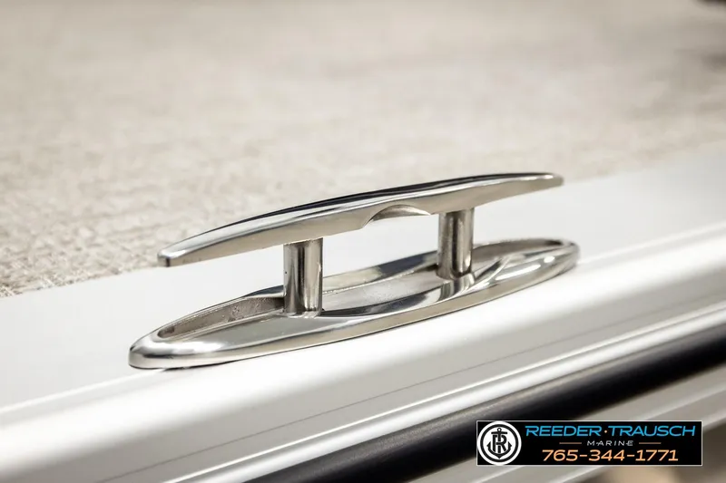 Slide: The Image of Stainless steel cleat on 2026 Avalon LSZ ENT boat deck. - 59