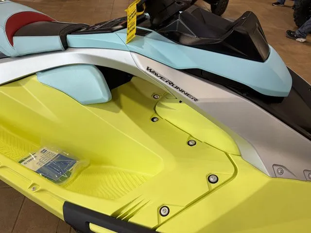 Slide: The Image of A 2025 Yamaha WaveRunner JetBlaster with bright yellow and blue coloring. - 4