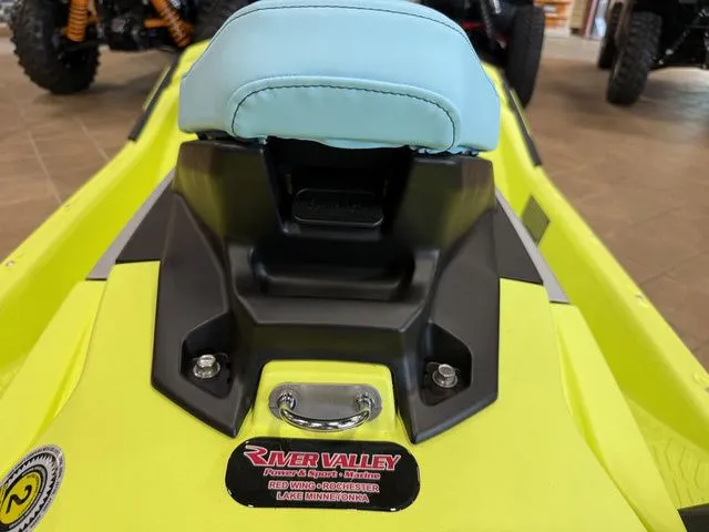 Slide: The Image of Close-up of a yellow Yamaha WaveRunner JetBlaster with a blue seat and River Valley logo. - 7
