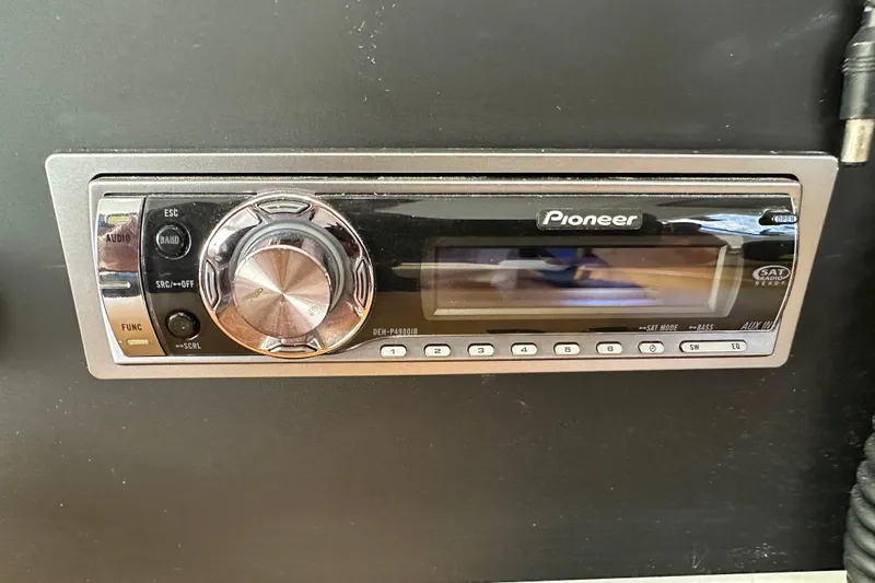 Slide: The Image of Pioneer car stereo system installed in a 1999 Baltec Engineering Visiona Catamaran. - 66