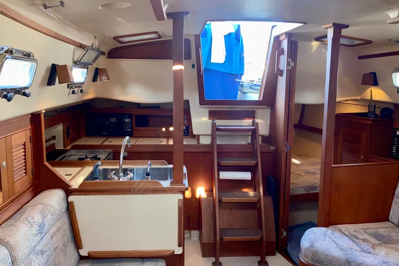 Slide: The Image of Looking aft from forward cabin. - 19