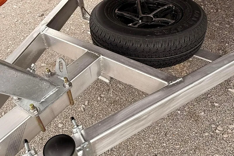 Slide: The Image of Trailer frame with spare tire for 2027 Thor LAKE HAMMER 1900 CC. - 7