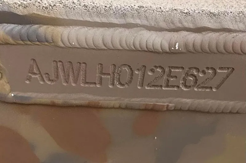 Slide: The Image of Serial number "AJWLH012E627" on Thor LAKE HAMMER 1900 CC, 2027 model. - 12