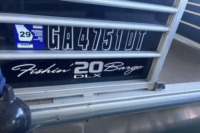 Slide: The Image of 2020 Sun Tracker Fishin' Barge 20 DLX with Georgia registration GA 4751 DT. - 9