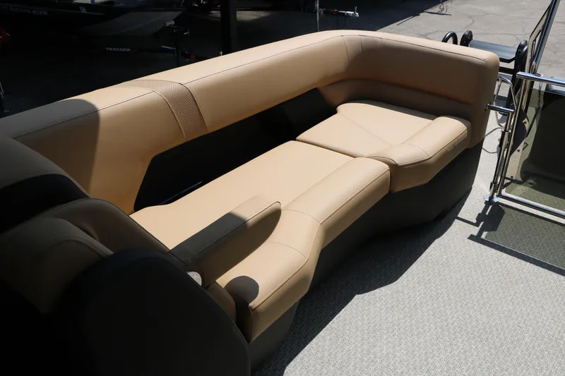 Slide: The Image of Luxurious beige seating on 2026 Evotti 725QL boat, showcasing modern design and comfort. - 34