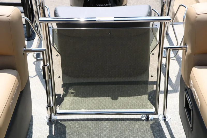 Slide: The Image of The image shows a boat gate with a metal frame and a transparent panel. - 34