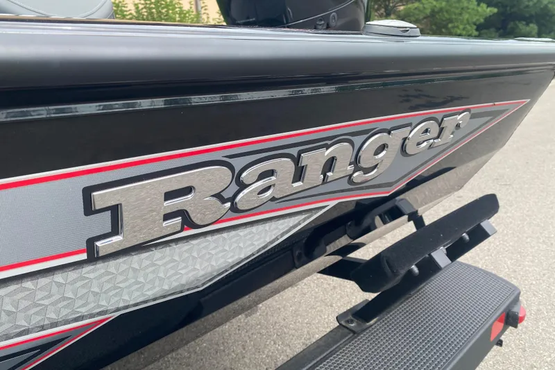 Slide: The Image of 2026 Ranger RT198P boat with sleek design and bold logo. - 4