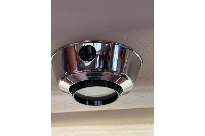 Slide: The Image of Chrome ceiling light fixture on Catalina 445 yacht, 2015 model. - 37