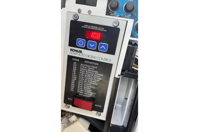 Slide: The Image of Kohler advanced digital control panel on 2011 Chaparral 310 Signature boat. - 55