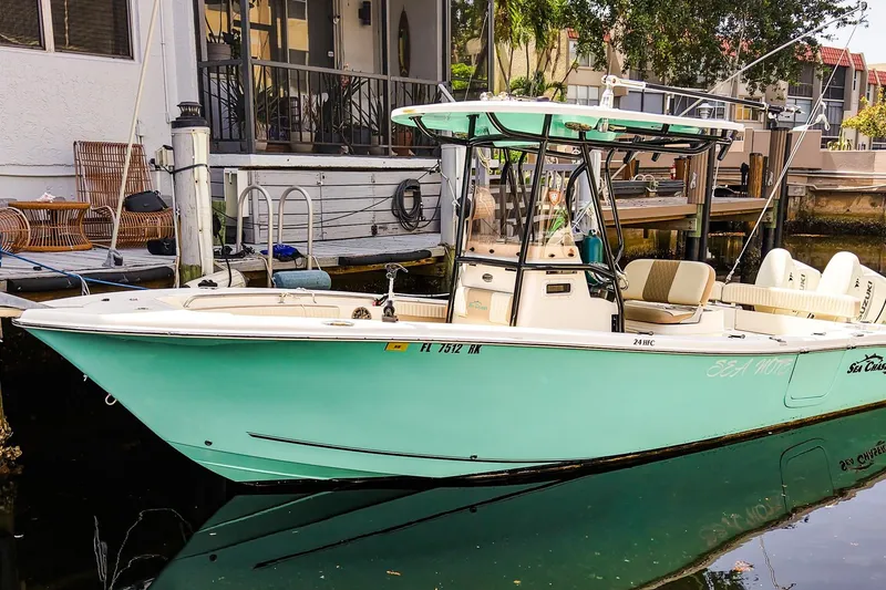 The Image of 2018 Sea Chaser 24 HFC boat docked by waterfront home. - 0