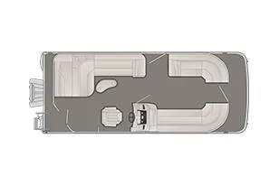 Slide: The Image of Manufacturer Provided Image: Top view of 2019 Bennington SX 22 SLX pontoon boat layout. - 12