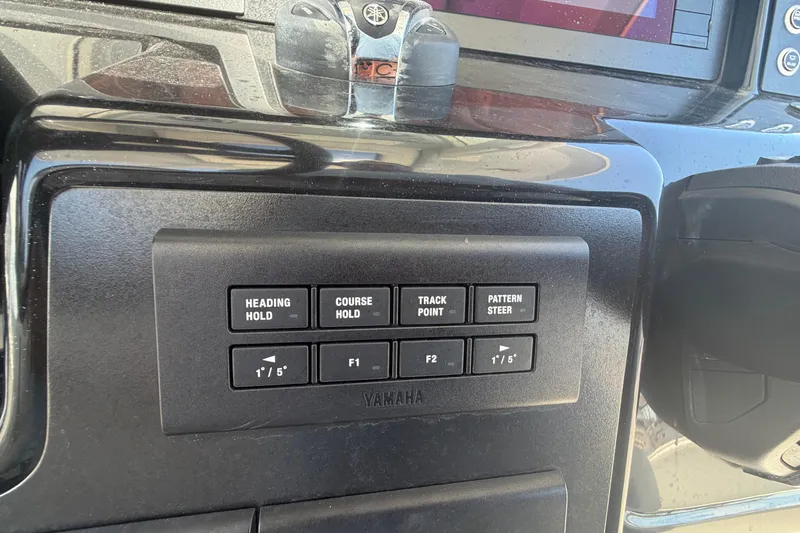 Slide: The Image of Control panel of 2023 Robalo R360 Center Console with Yamaha navigation buttons. - 20