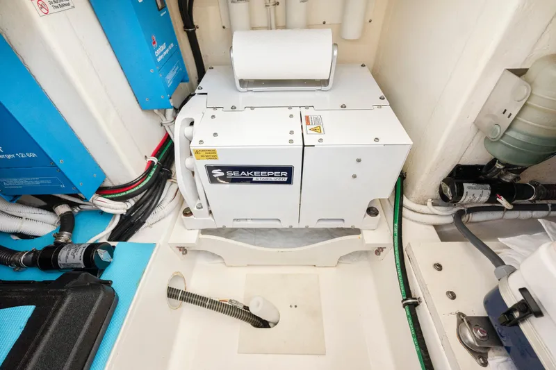 Slide: The Image of Seakeeper stabilizer system in 2022 Tiara Yachts 38 LS engine room. - 35