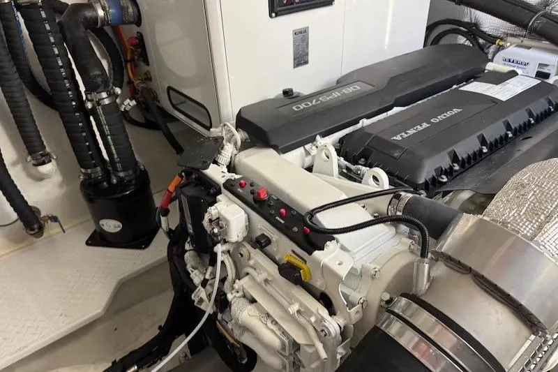 Slide: The Image of Engine room of 2023 Cruisers Yachts 50 Cantius with Volvo Penta engine. - 68