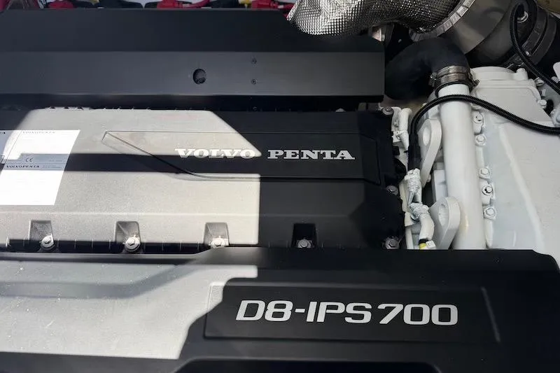 Slide: The Image of Volvo Penta D8-IPS700 engine in 2023 Cruisers Yachts 50 Cantius. - 62