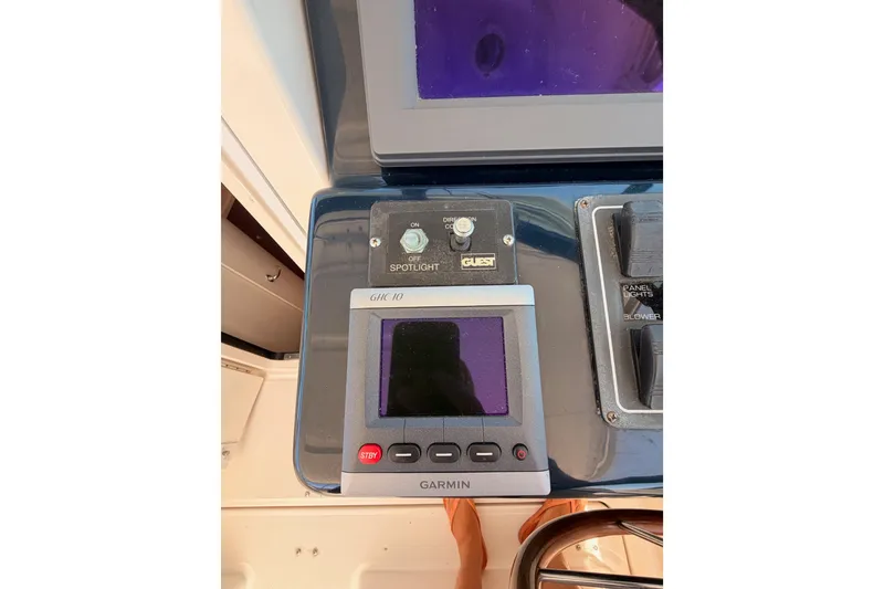 Slide: The Image of Control panel of a 2005 Tiara Yachts 2900 Open Classic with Garmin GHC 10 display. - 34