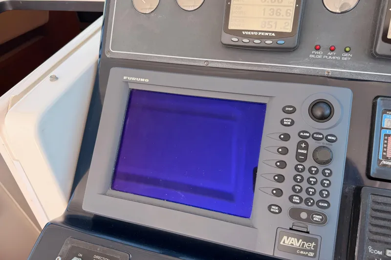 Slide: The Image of Furuno NAVnet marine display on 2005 Tiara Yachts 2900 Open Classic dashboard. - 36