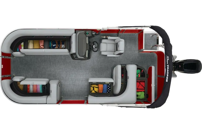 Slide: The Image of Sun Tracker Party Barge 18 DLX 2026 - 26