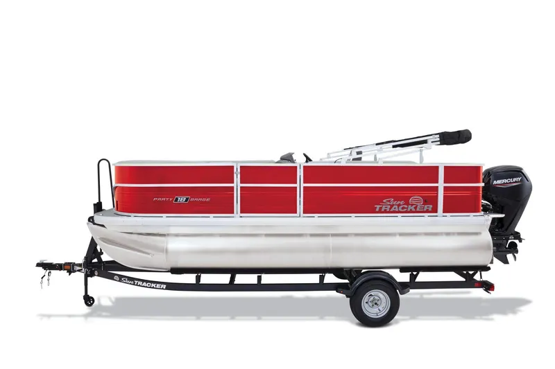 Slide: The Image of Sun Tracker Party Barge 18 DLX 2026 - 19