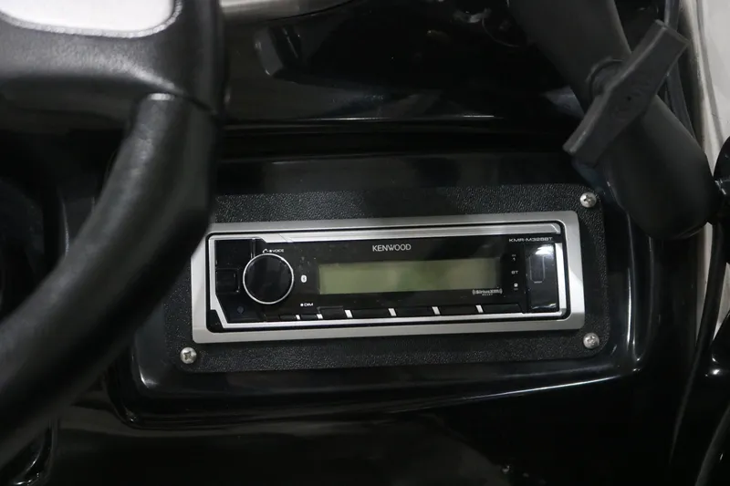 Slide: The Image of Kenwood stereo system in 2009 Yamaha Boats 212X dashboard. - 16