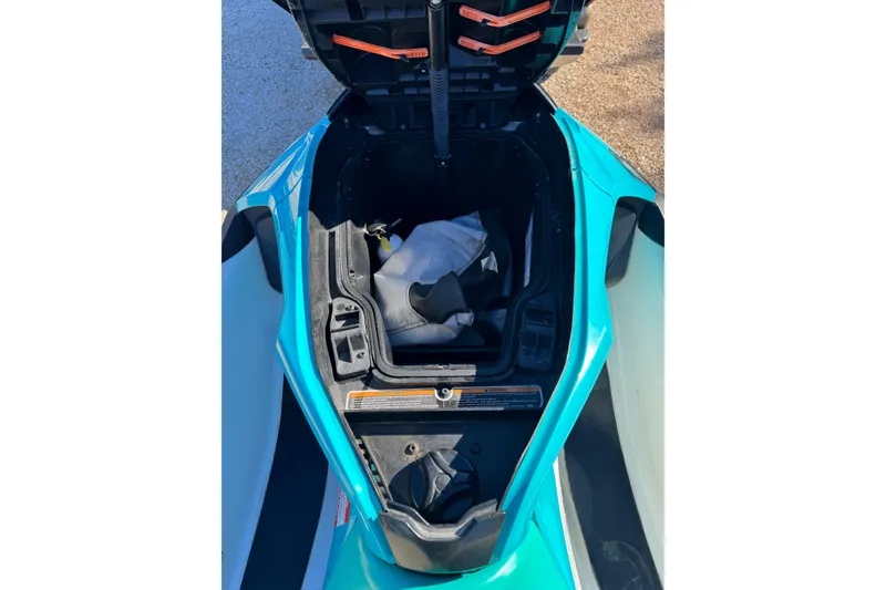 Slide: The Image of Open storage compartment of 2022 Sea-Doo GTI SE 130 watercraft. - 8