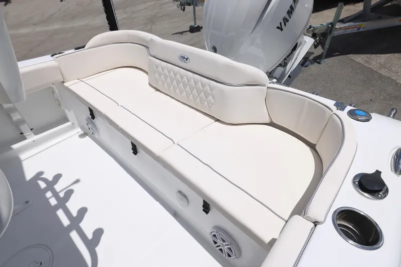 Slide: The Image of Luxurious seating on 2027 Sea Hunt Ultra 219 boat with Yamaha engine. - 4