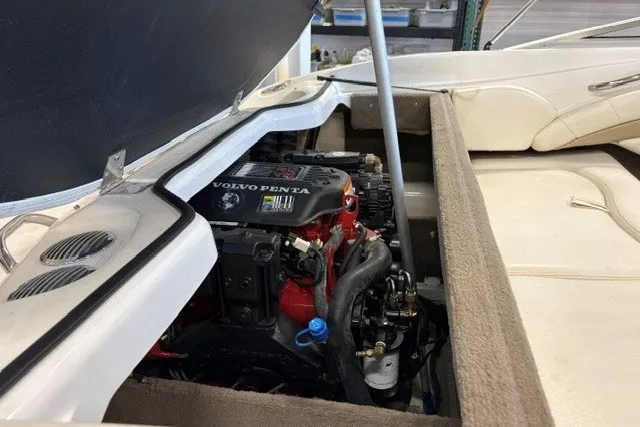 Slide: The Image of 2006 Seaswirl 190 Bowrider I/O boat engine compartment with Volvo Penta engine. - 5