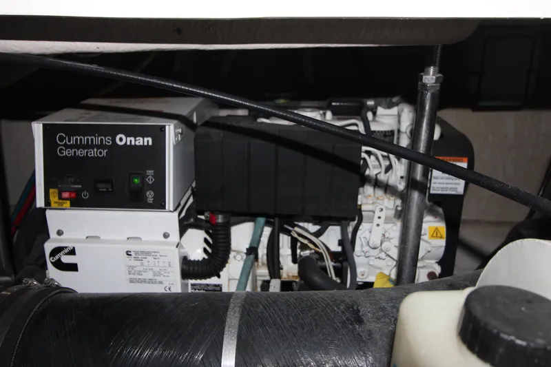 Slide: The Image of Cummins Onan generator in 2005 Sea Ray 420 Sundancer engine compartment. - 29