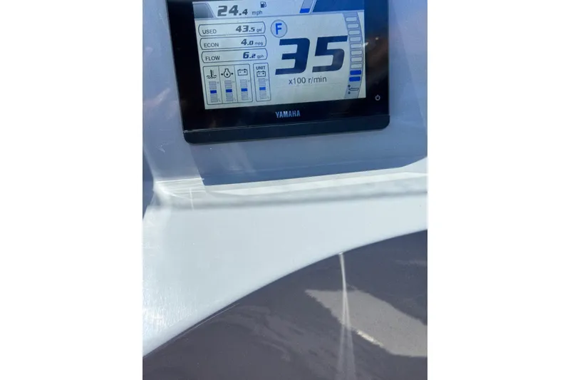 Slide: The Image of Dashboard display of a 2026 Murano 205 showing speed and fuel metrics. - 15