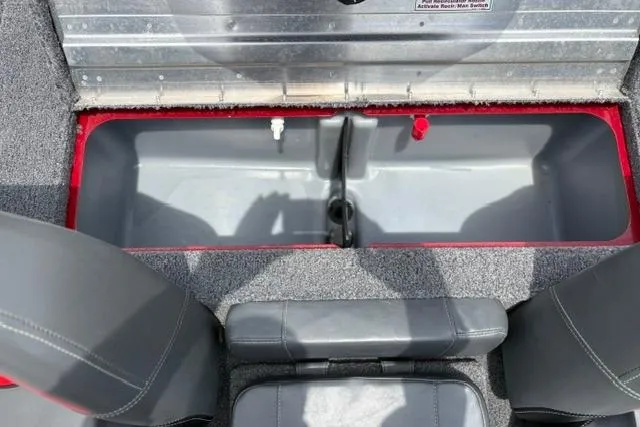 Slide: The Image of Interior storage compartment of 2025 Tracker Off Road Pro Team 175 boat. - 25