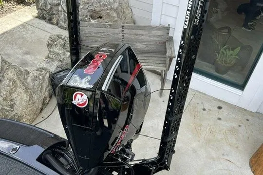 Slide: The Image of 2026 Nitro Z20 XL Pro boat engine with sleek black design and red accents. - 13