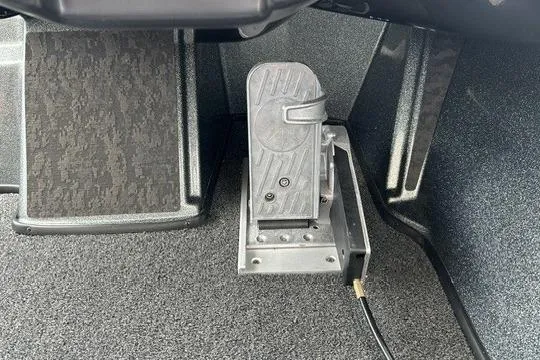 Slide: The Image of Foot pedal of 2026 Nitro Z20 XL Pro boat, featuring textured flooring. - 8