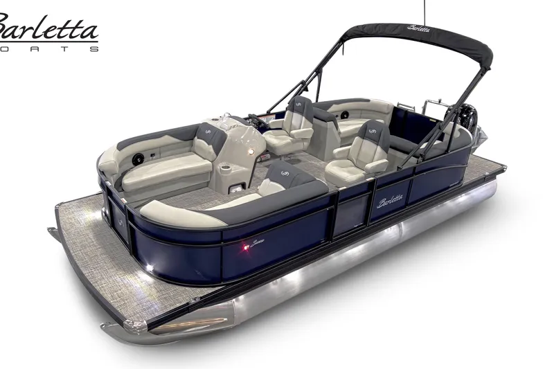 The Image of 2027 Barletta S22QC pontoon boat with luxurious seating and sleek design. - 0