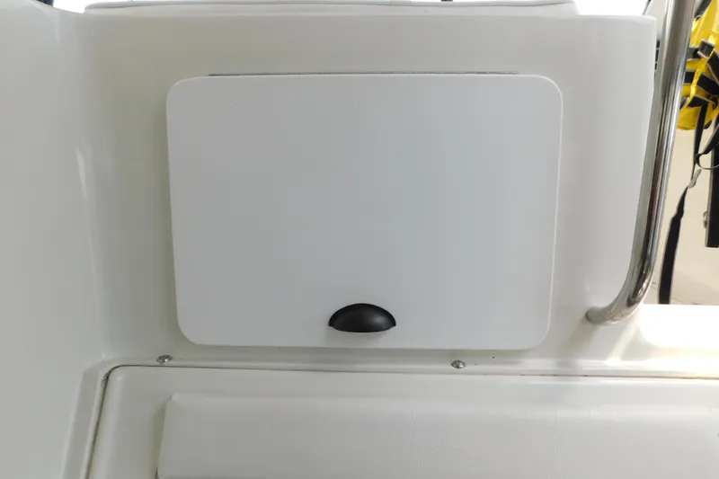 Slide: The Image of White storage compartment on 1992 Silverton 41 Aft Cabin boat interior. - 36