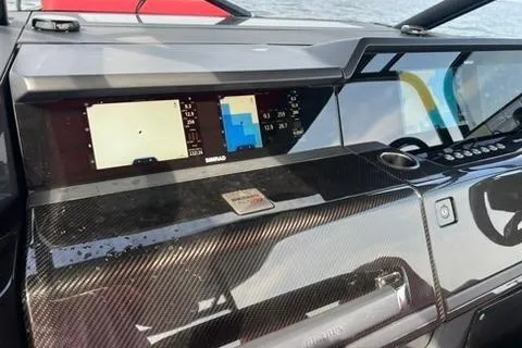 Slide: The Image of Dashboard of a 2021 BRABUS 900 Shadow boat with navigation display. - 19