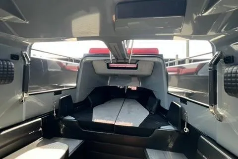 Slide: The Image of Interior view of 2021 BRABUS 900 Shadow luxury boat cabin. - 26