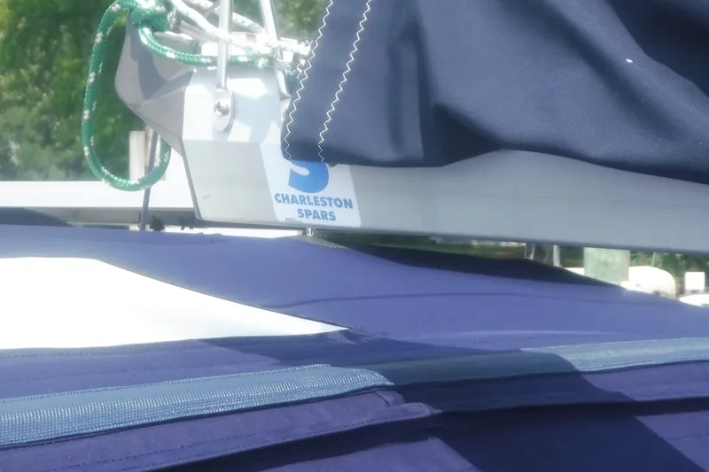 Slide: The Image of Close-up of a 1998 Catalina 320 sailboat with Charleston Spars rigging. - 13