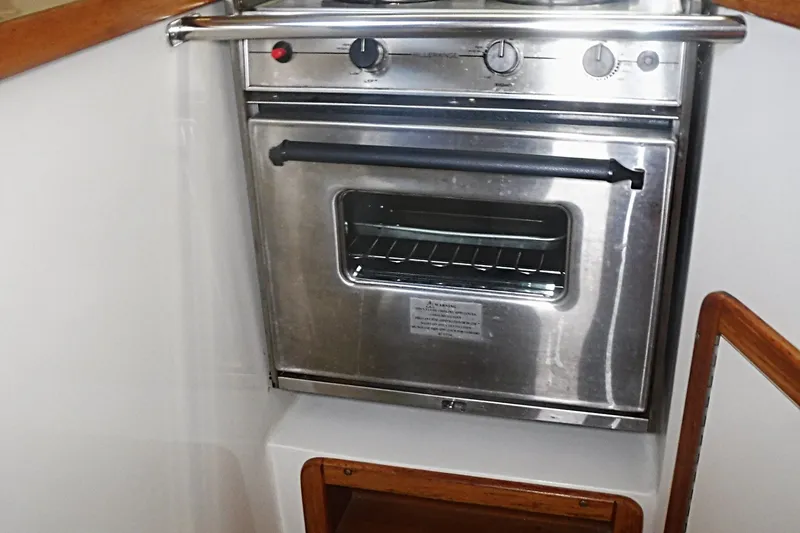 Slide: The Image of Stainless steel oven in 1998 Catalina 320 yacht kitchen. - 37