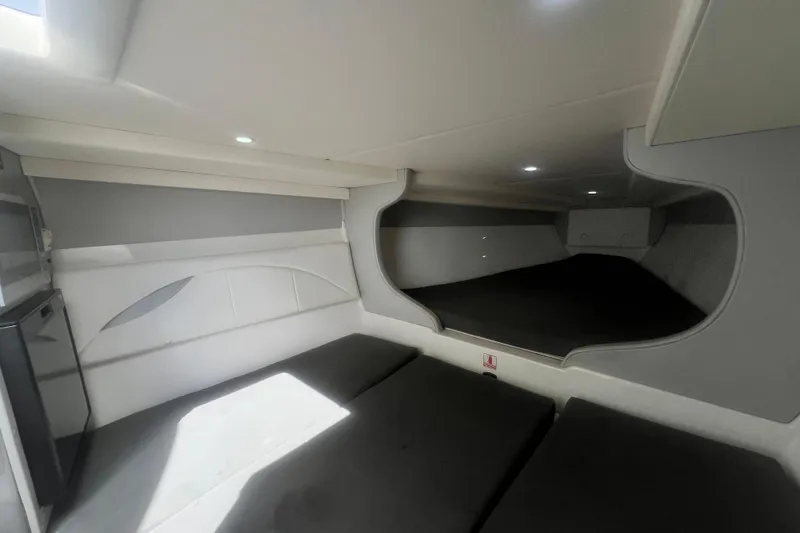 Slide: The Image of Interior cabin of 2016 Extreme Boats XC38, featuring modern design and comfortable seating. - 166