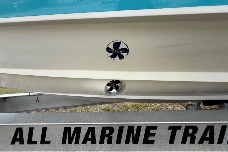 Slide: The Image of 2016 Extreme Boats XC38 on trailer, featuring Lewmar thruster. - 47