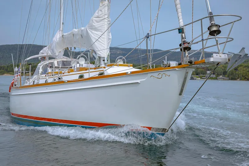 Slide: The Image of Sailing yacht Shannon 47/52 from 2001 cruising on calm waters. - 14