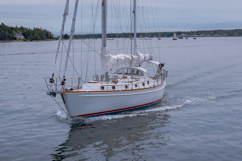 Slide: The Image of Sailing yacht Shannon 47/52 from 2001 cruising on calm waters. - 3
