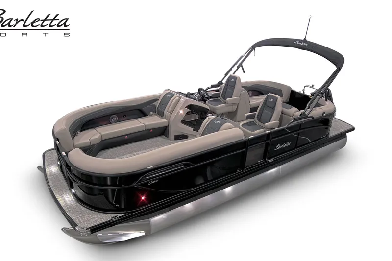 The Image of 2027 Barletta C24QC pontoon boat with luxurious seating and sleek design. - 0