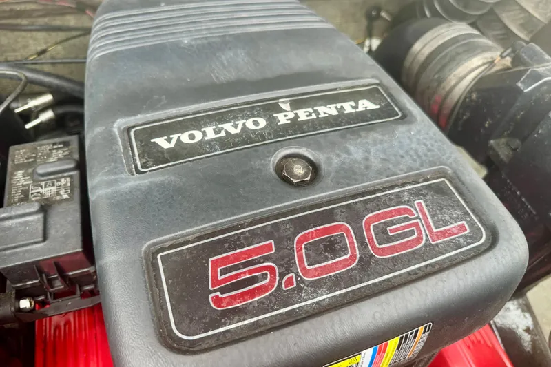 Slide: The Image of Volvo Penta 5.0 GL engine in a 2008 Glastron GT 225 boat. - 54