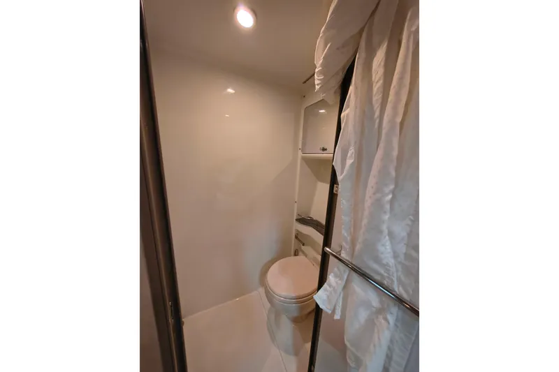 Slide: The Image of Bathroom interior of 2005 Formula 48 Yacht with shower and toilet. - 21