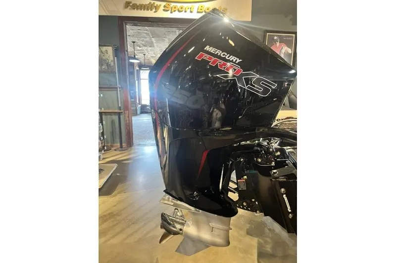 The Image of 2026 Nitra Boats Z20XL with Mercury Pro XS engine in showroom display. - 1