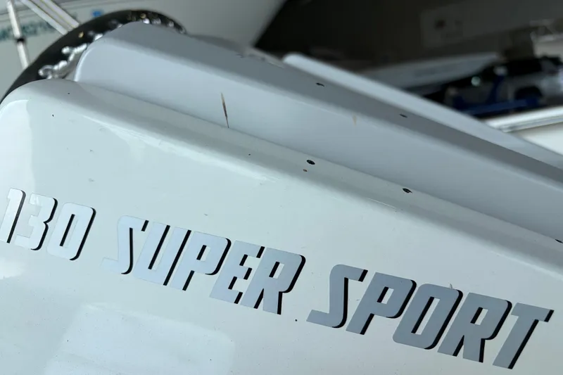 Slide: The Image of 2024 Boston Whaler 130 Super Sport boat detail with model name visible. - 26