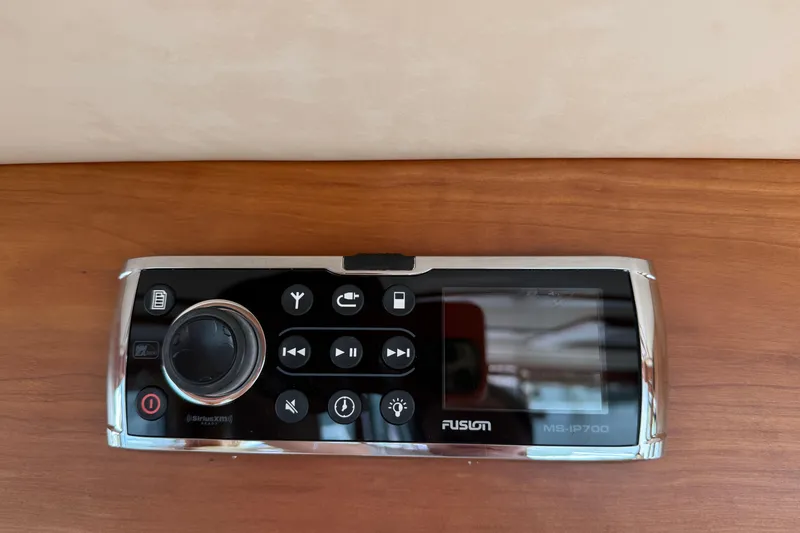 Slide: The Image of Fusion MS-IP700 marine stereo system on 2013 Sabre 42 Salon Express yacht. - 48