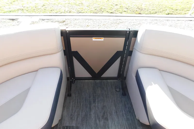 Slide: The Image of Interior seating of 2023 Viaggio Diamante U 26 boat with beige upholstery. - 39
